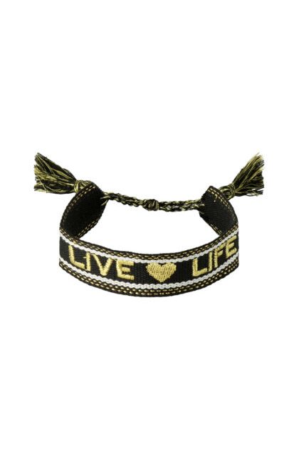 gewebtes Armband Live Love Life